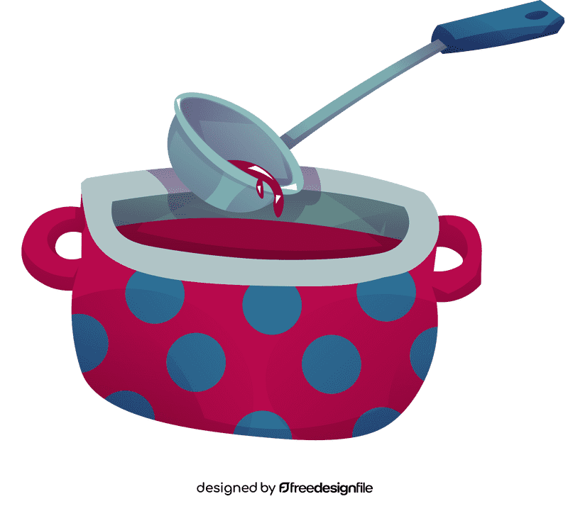 Ladle pan clipart