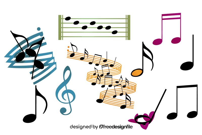 Music notes vector