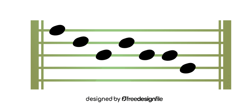 Music notes lines clipart