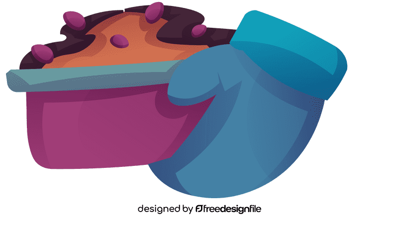 Oven mitts cake clipart