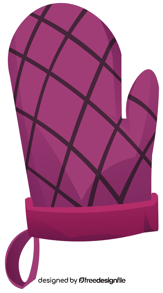 Oven mitts glove clipart