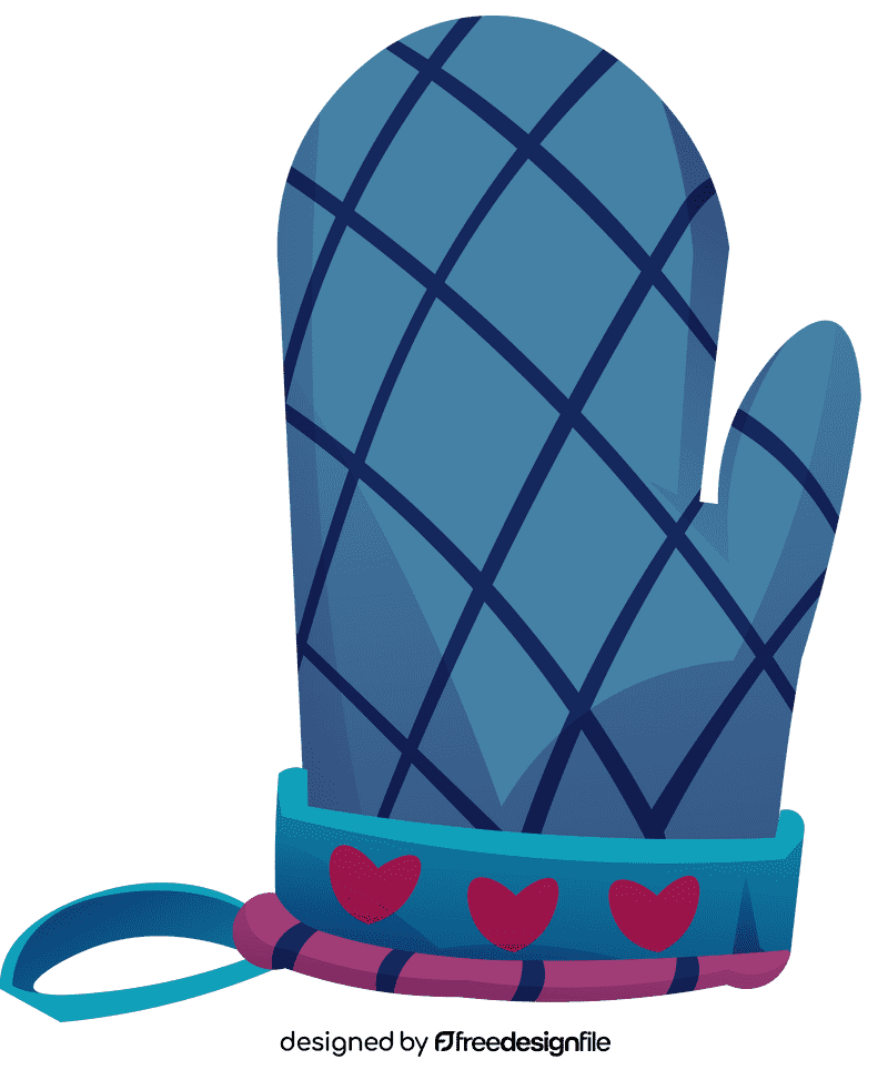 Oven mitts glove clipart