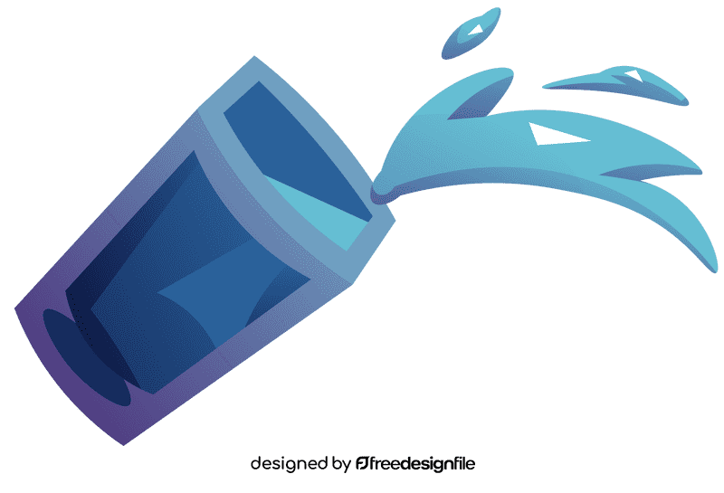 Spill water clipart