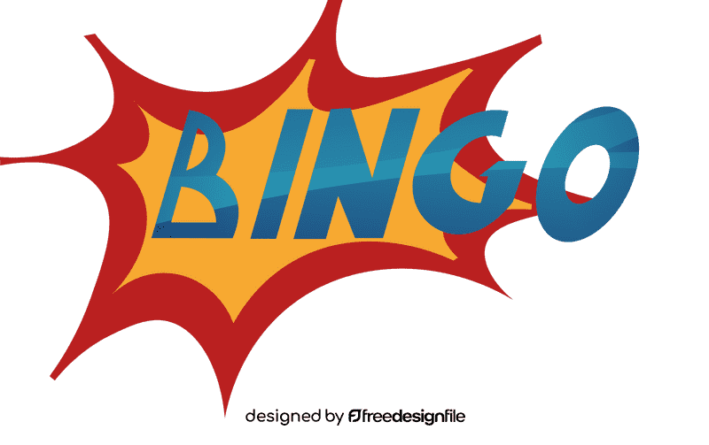 Bingo explosion clipart
