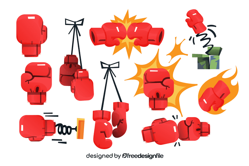 Boxing gloves vector