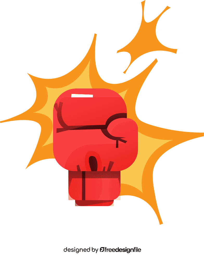 Boxing gloves sparkles clipart