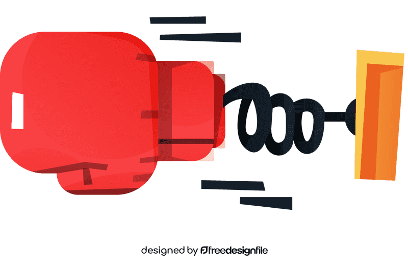 Boxing gloves spiral clipart