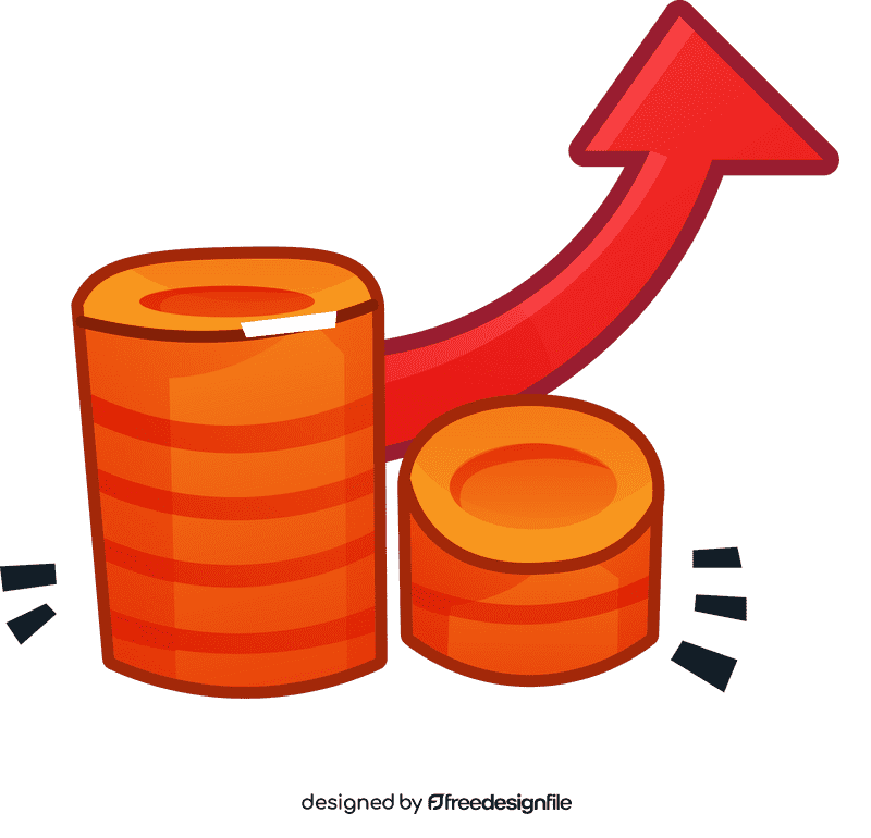 Business coins clipart