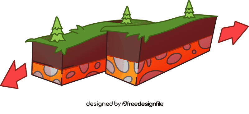 Earthquake arrows clipart