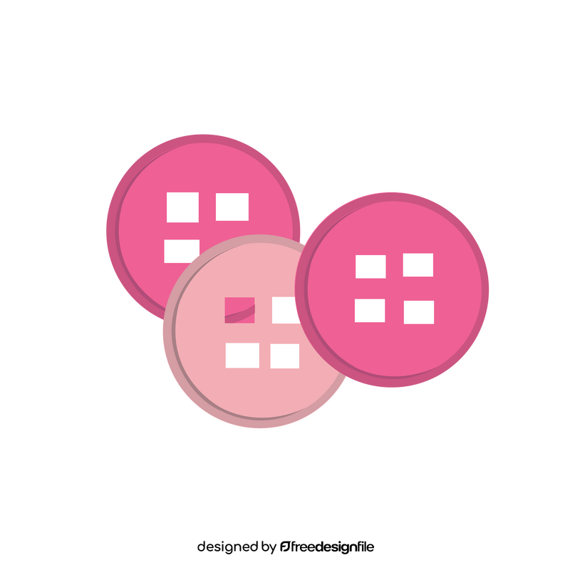 Pink buttons clipart