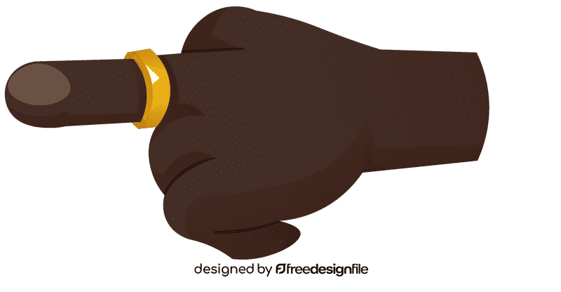 Finger middle clipart
