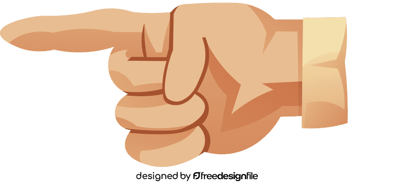 Finger pointing clipart