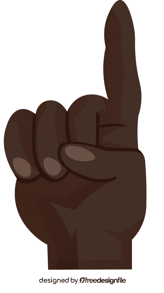 Finger pointing clipart