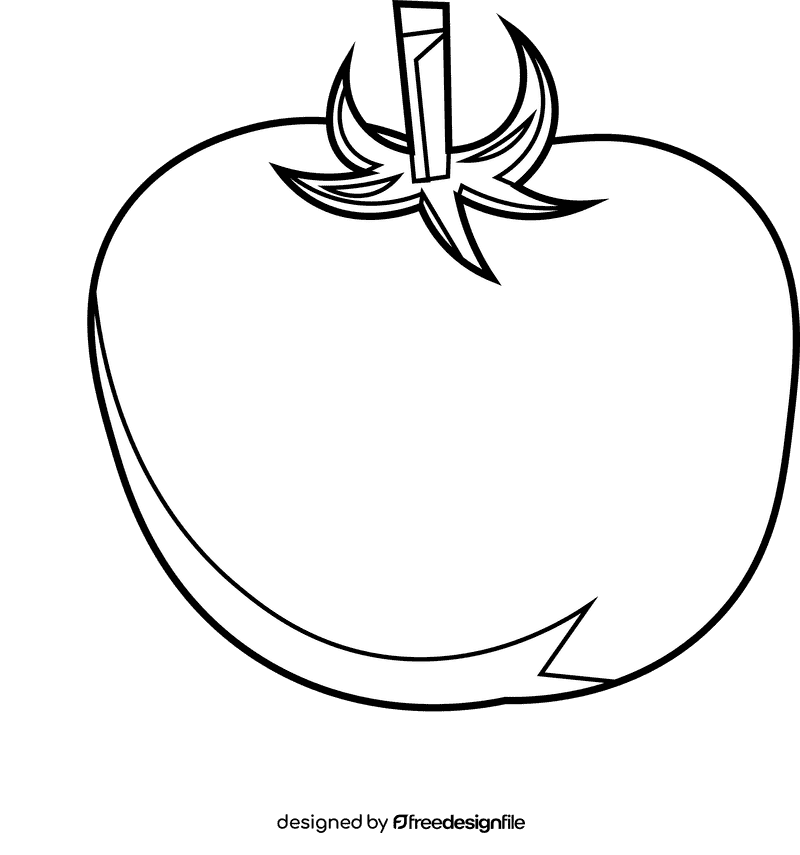 Earthquake tomato black and white clipart