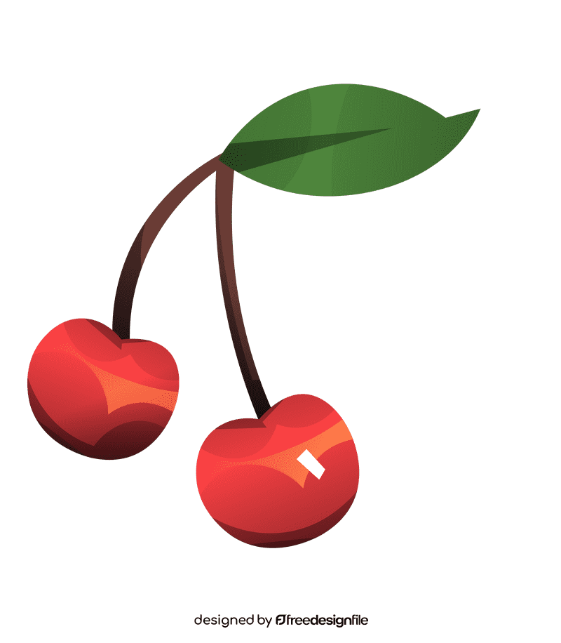 Fruits and vegetables cherries clipart