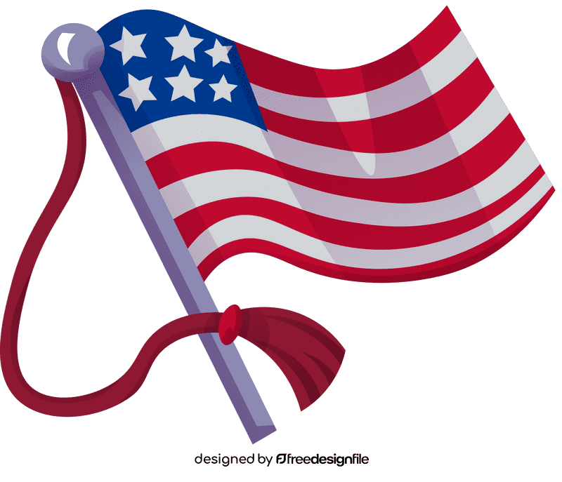 Memorial day flag clipart