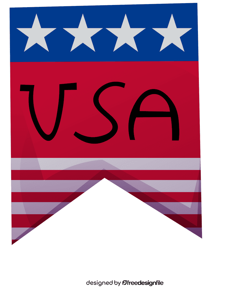 Memorial day flag clipart