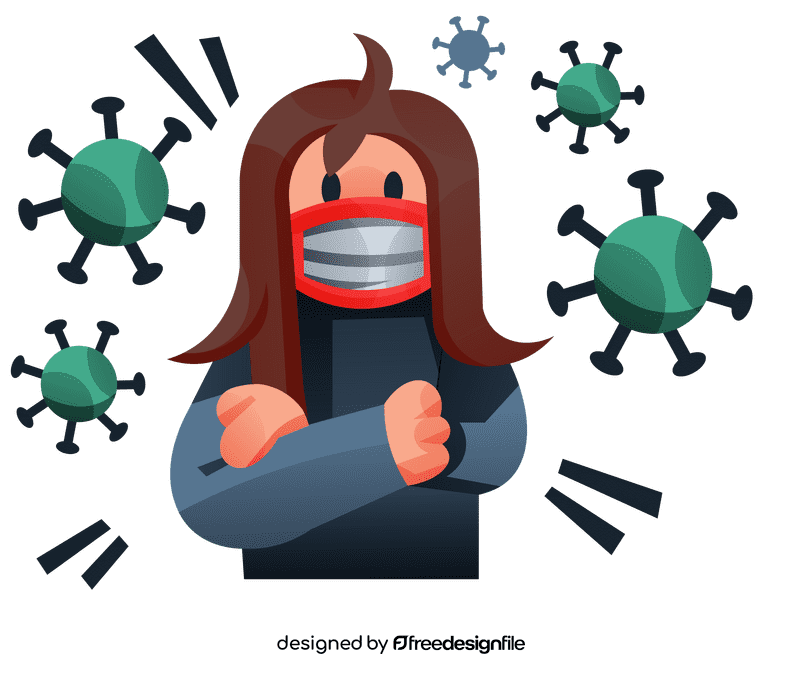 Stress virus clipart