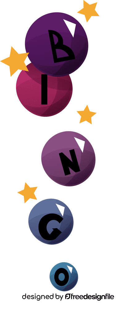 Bingo balls clipart