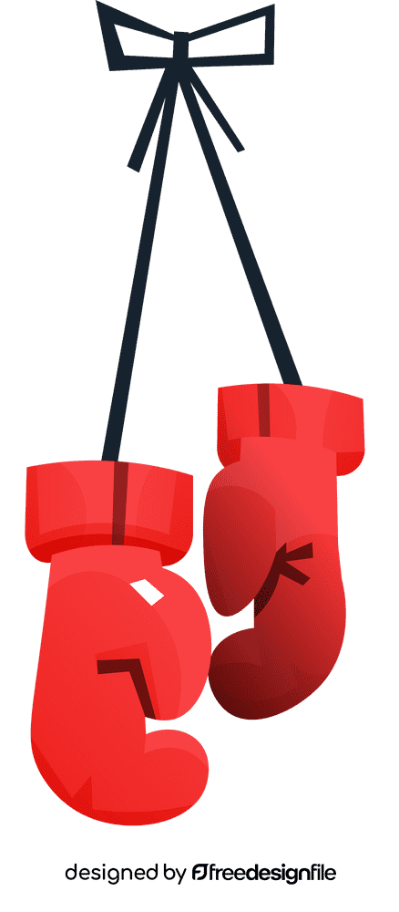 Boxing gloves hanging clipart