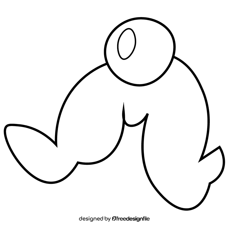 Actor mustache black and white clipart