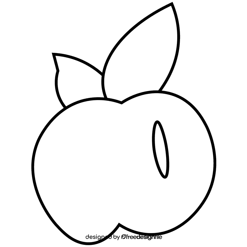 Archer apple black and white clipart