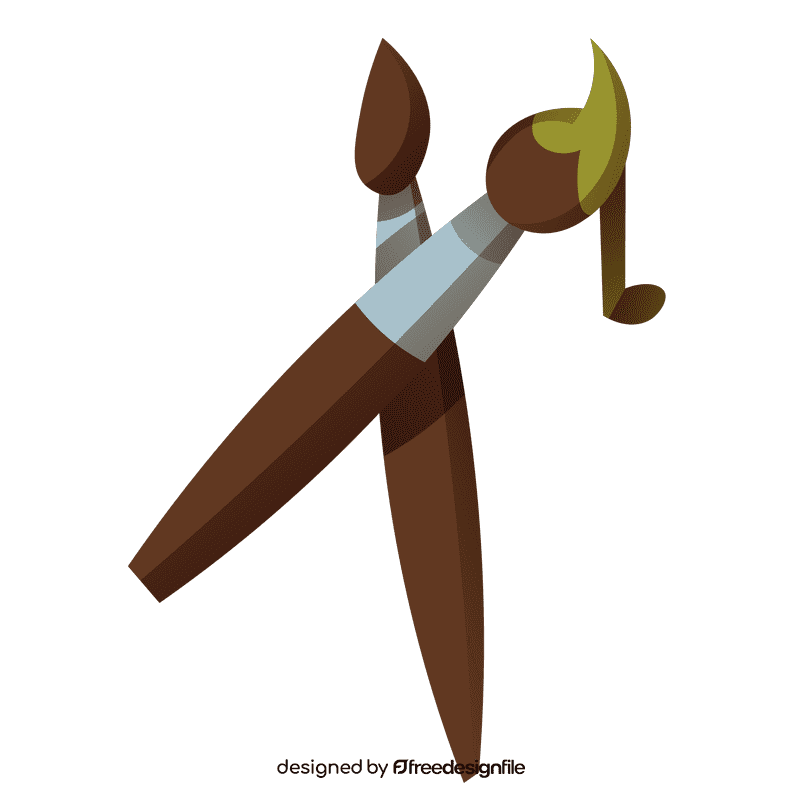 Artist brushes clipart