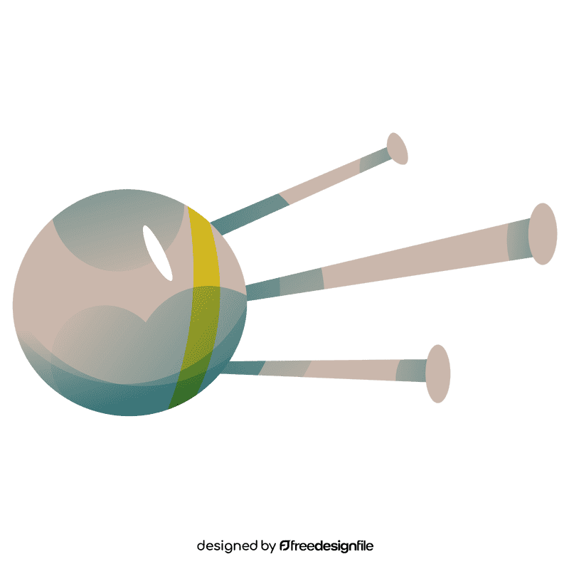 Astronaut satellite clipart