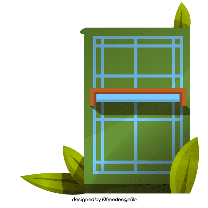 Badminton field clipart
