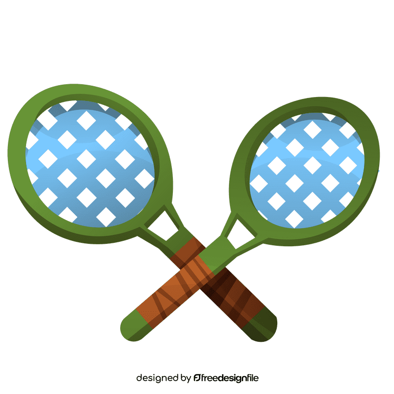 Badminton rockets clipart