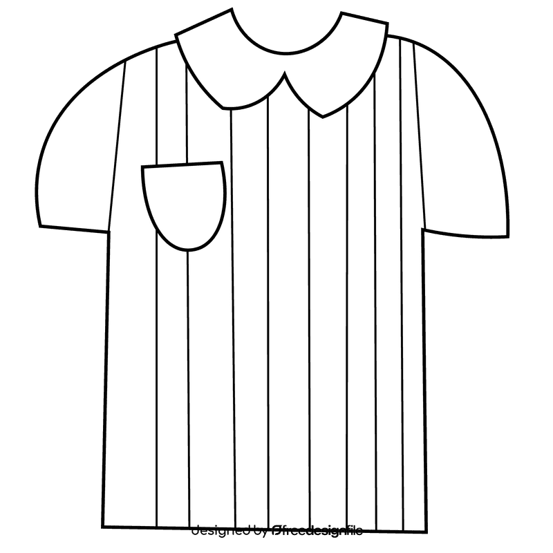Basketball tshirt black and white clipart
