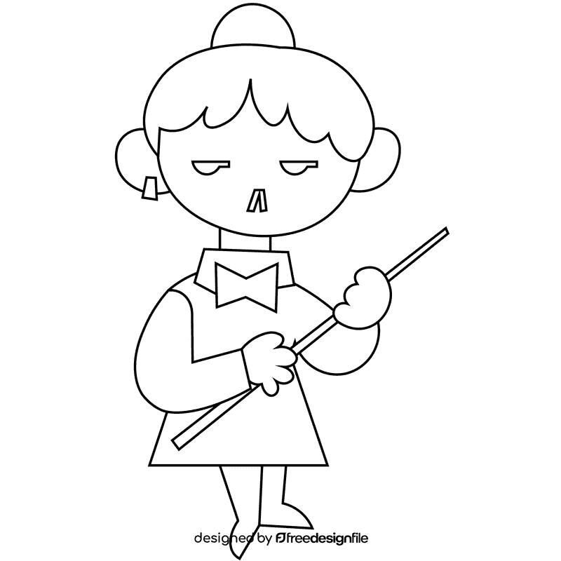 Snooker, billiard player black and white clipart