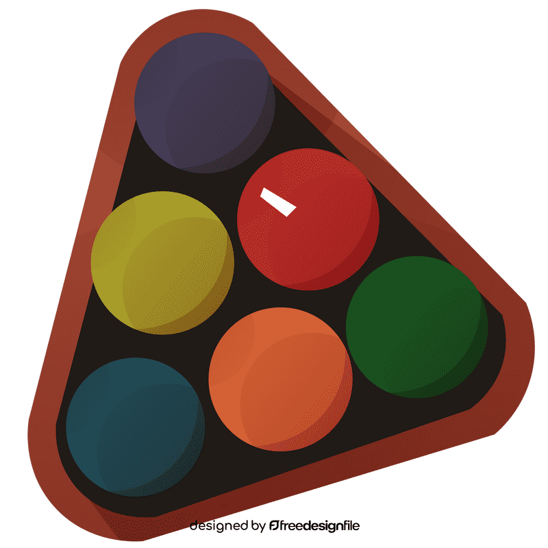 Snooker, billiard triangle clipart