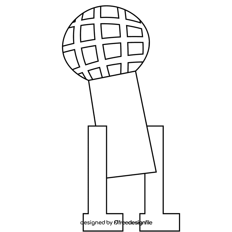 Blogger microphone black and white clipart