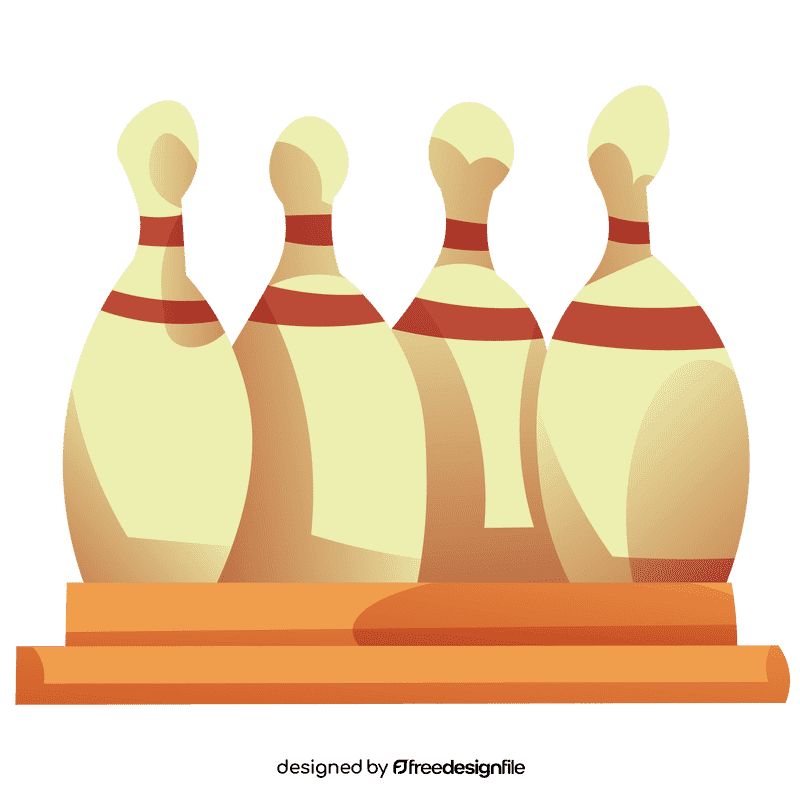 Bowling pins clipart