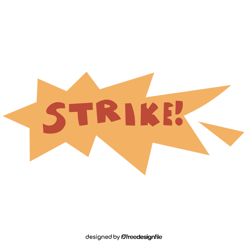 Bowling strike clipart