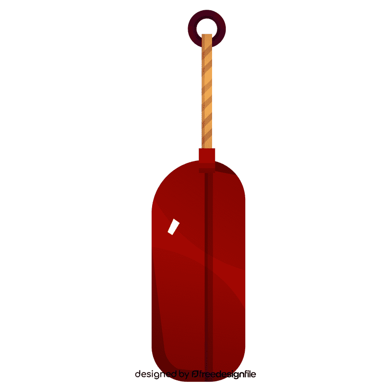 Boxer punching bag clipart