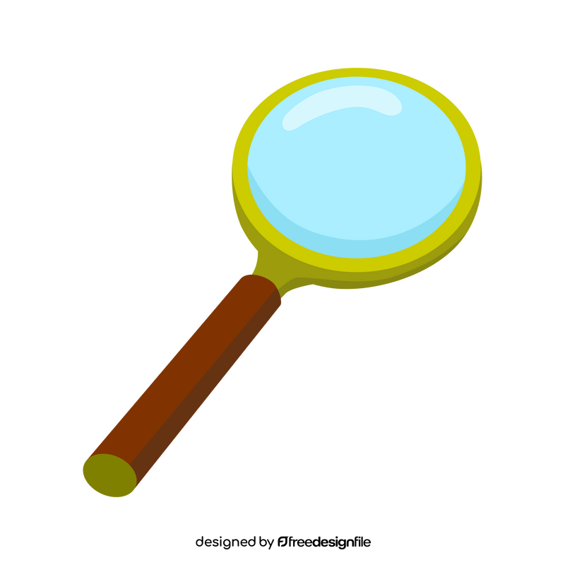 Magnifying glass cartoon clipart