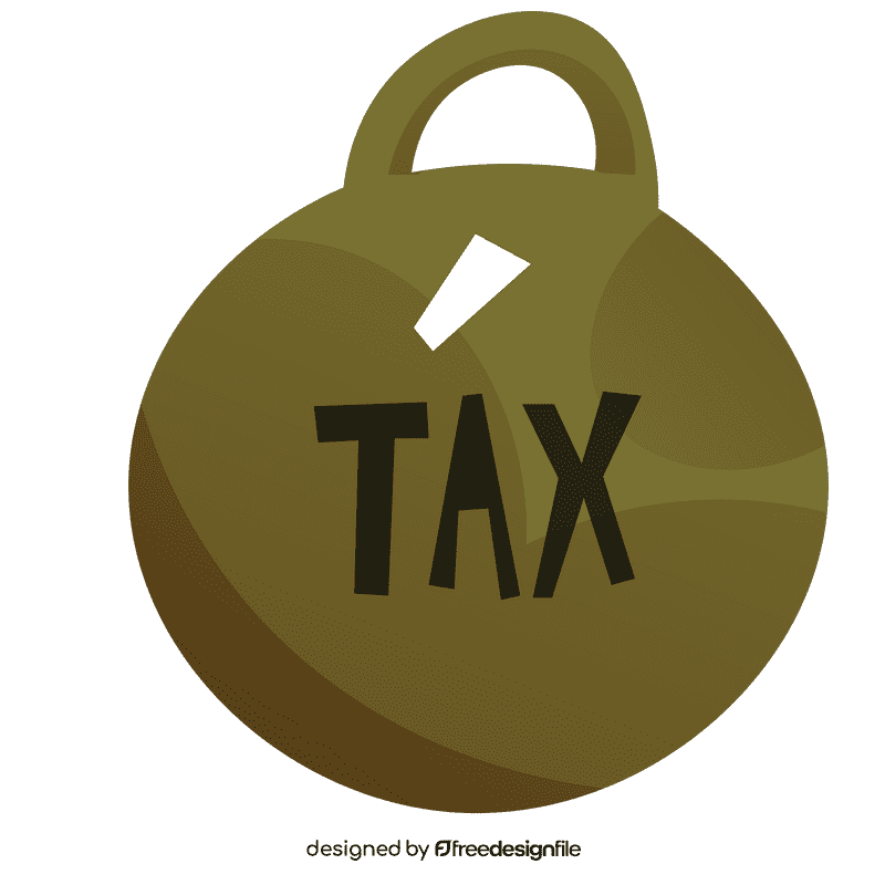 Businessman tax clipart
