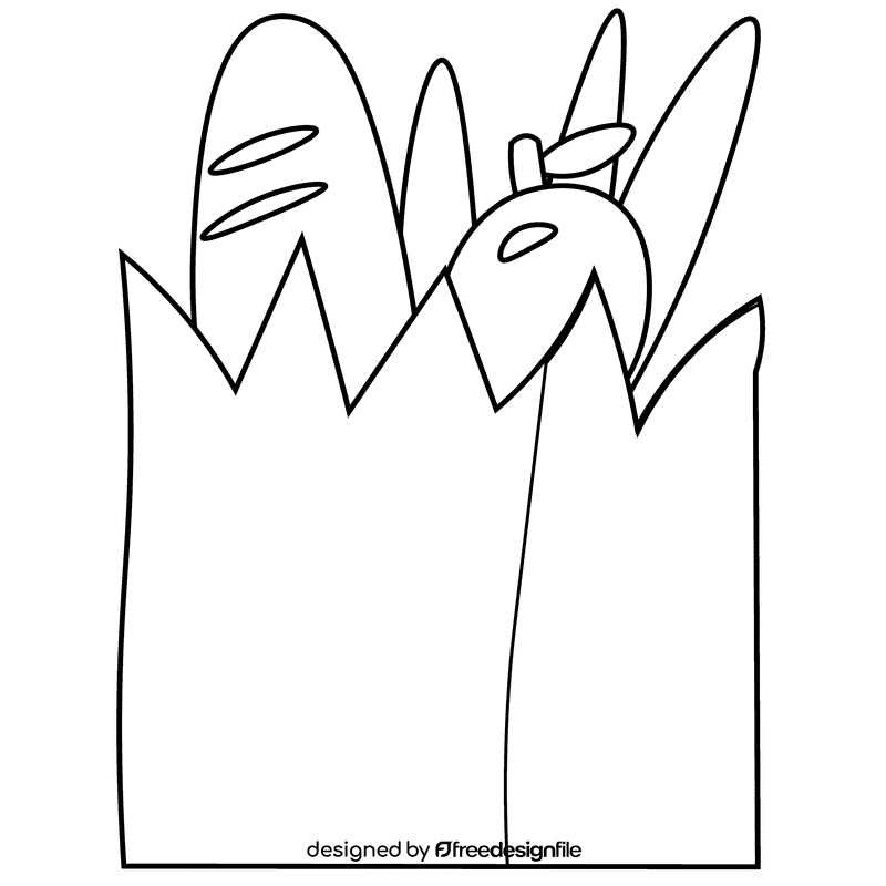 Cashier buy black and white clipart