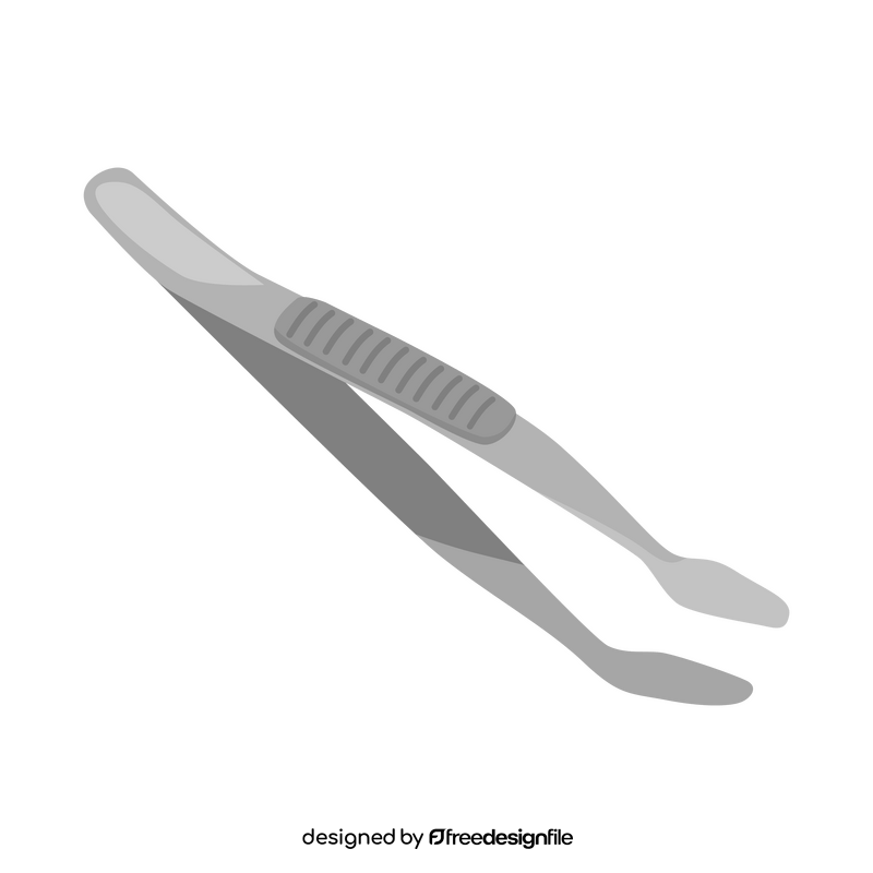 Stamp tongs clipart