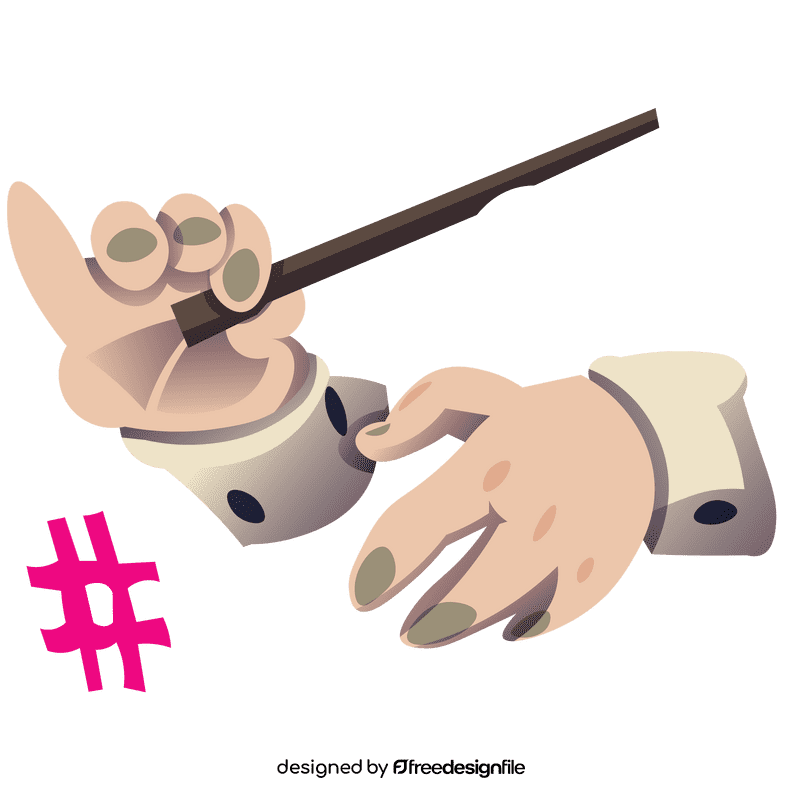 Conductor hands clipart