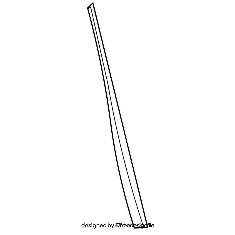 Conductor stick black and white clipart