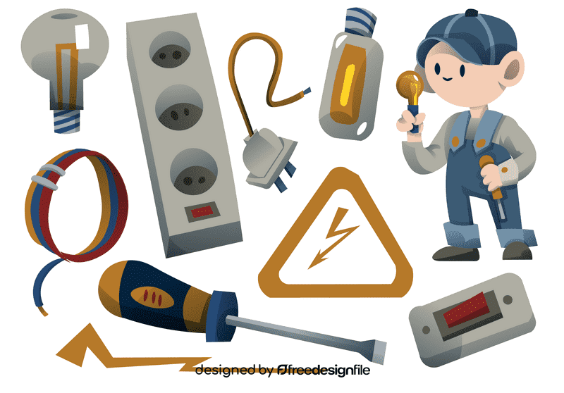Electrician vector