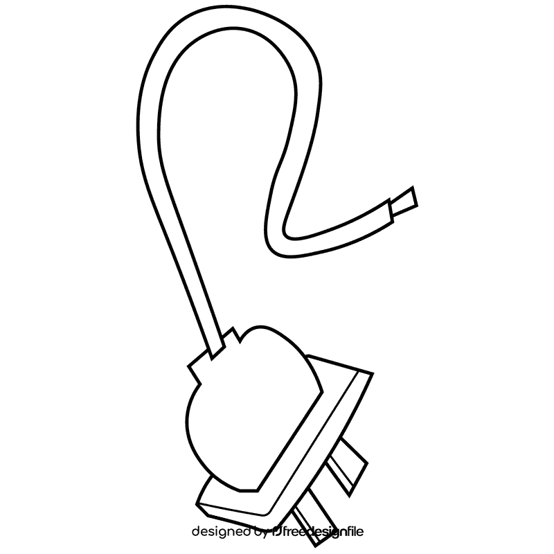 Electrician fork black and white clipart