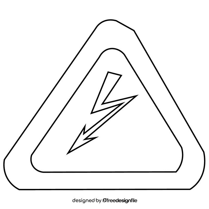 Electrician icon black and white clipart