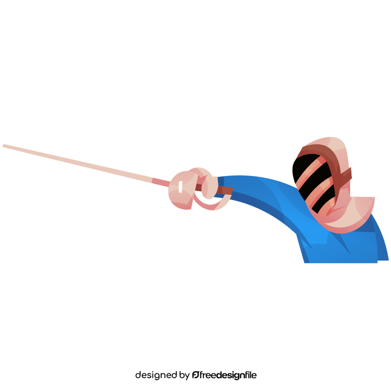 Fencing attack clipart