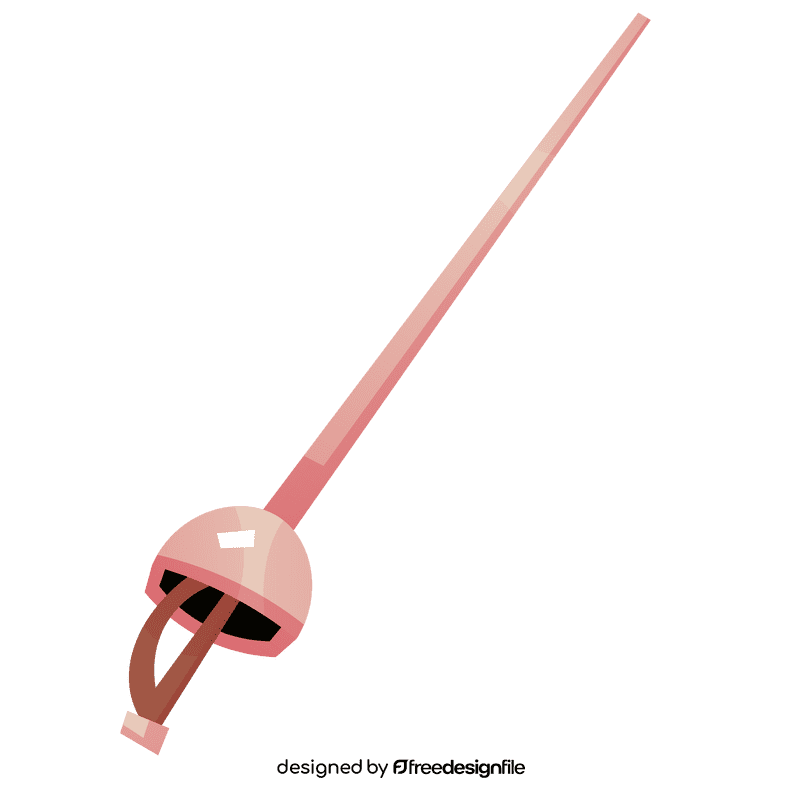 Fencing rapier clipart