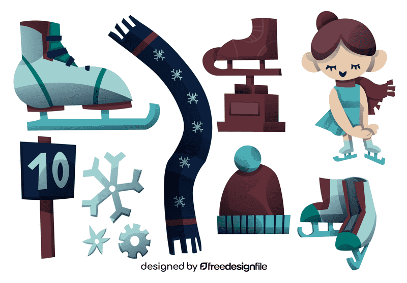 Figure skater vector