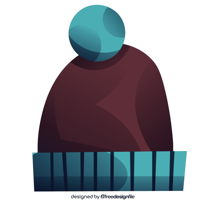 Figure skater hat clipart